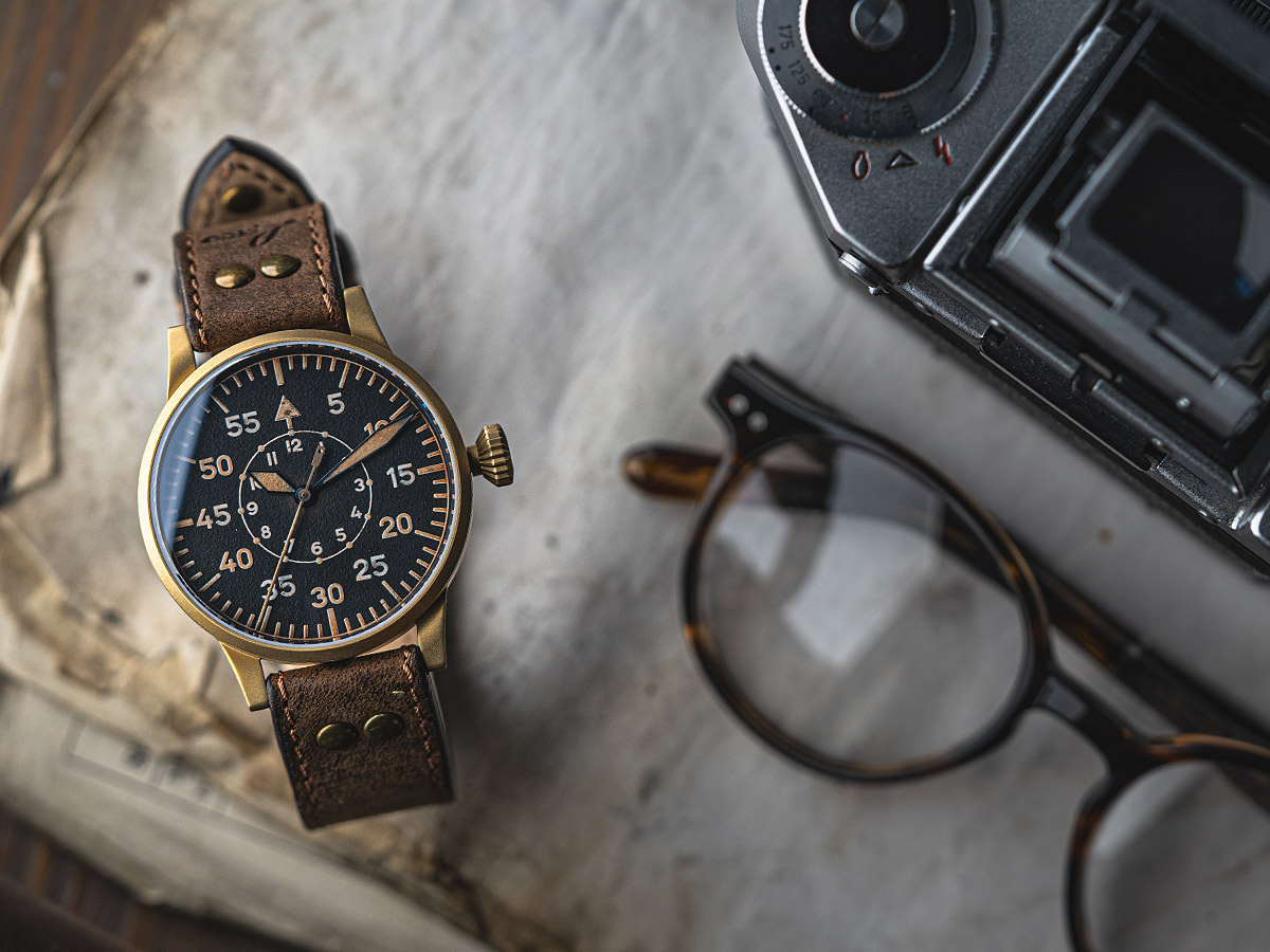 Laco best sale bronze watch